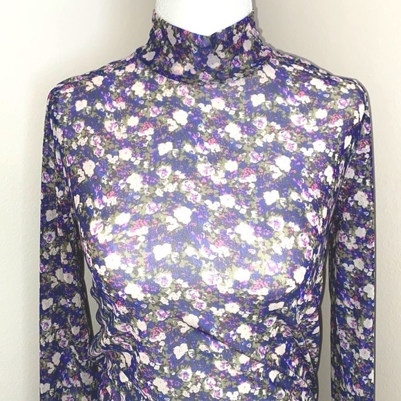 Levi’s floral mesh sheer turtleneck - Picture 4 of 7